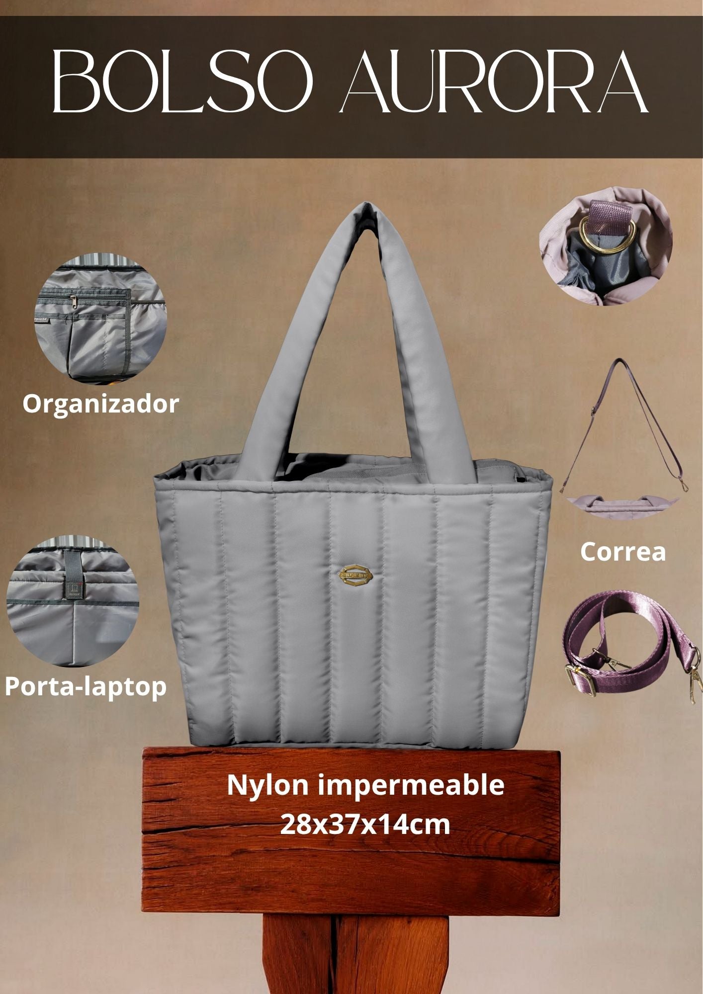 BOLSO PUFFER AURORA